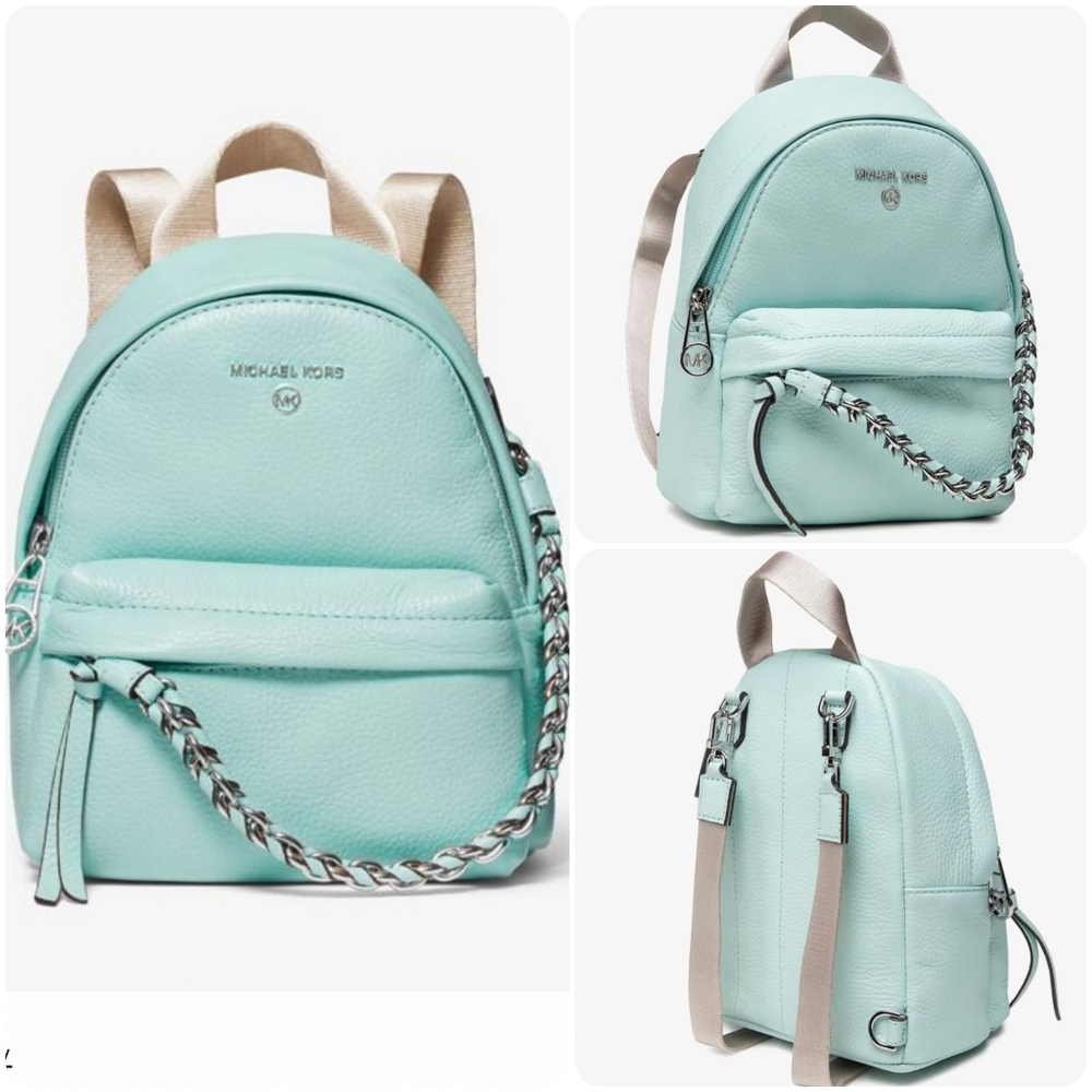 Michael Kors Slate Leather XS Convertible Backpack NWT - Picture 3 of 14